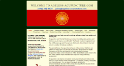 Desktop Screenshot of ageless-acupuncture.com