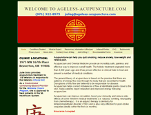 Tablet Screenshot of ageless-acupuncture.com